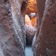 Extremely narrow part of the Canyon des Doigts du Singe